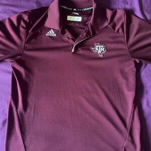 Texas A&M Aggies Adidas ClimaLite Polo